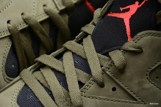 Rep BK air travis medium scott jack 6 jordan cn1084-200 olive cactus 1202